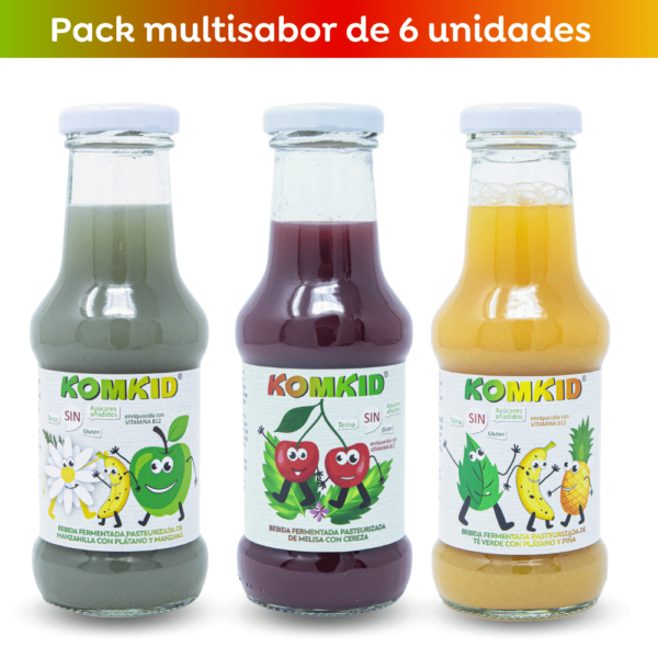 Pack multisabor 6 unidades KOMKID